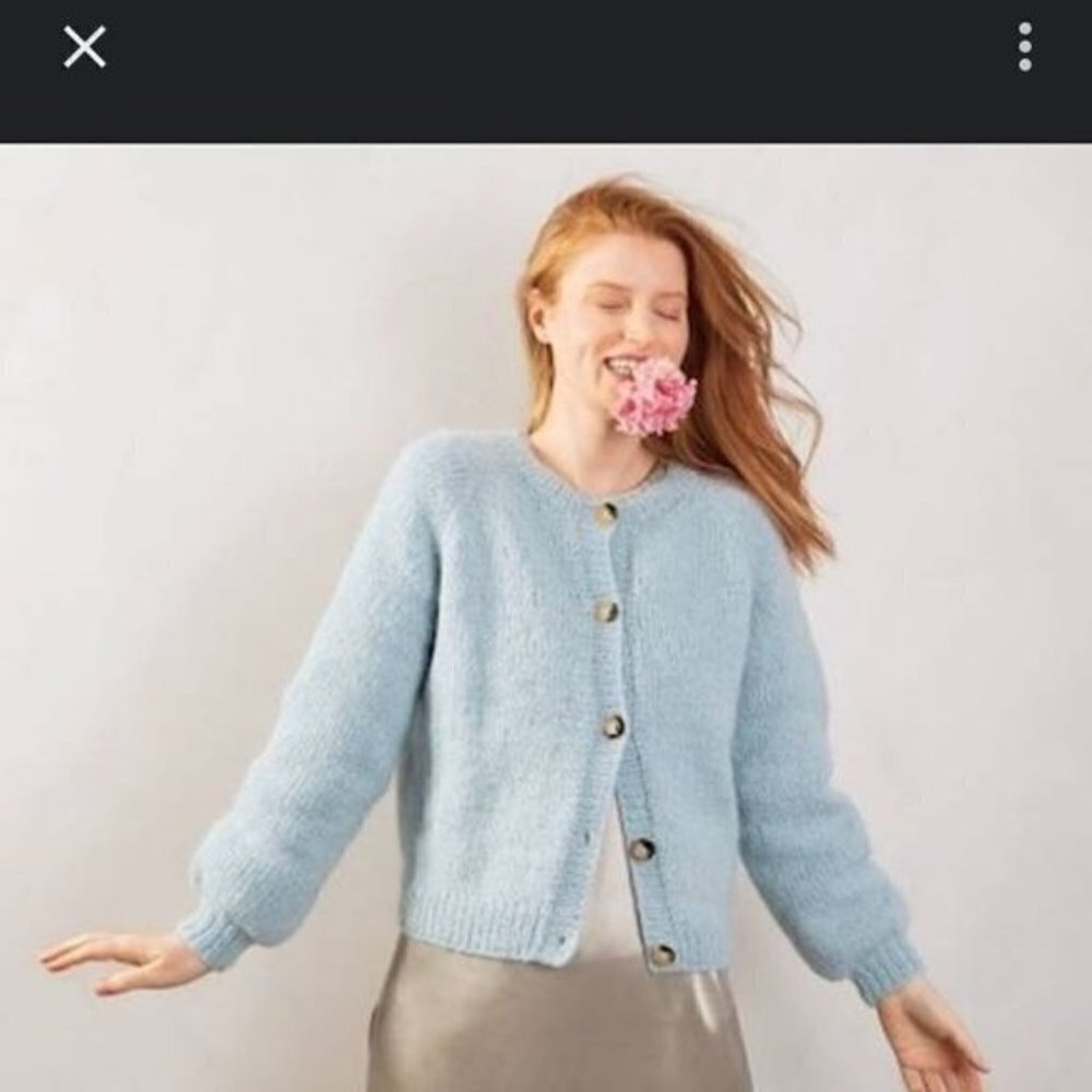 Vintageβ Knitted Sz. M Button-down Sweater Cardigan
